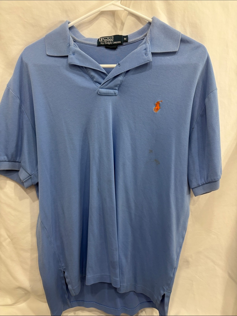 Polo by Ralph Lauren Sky Blue Polo with Orange Pony
